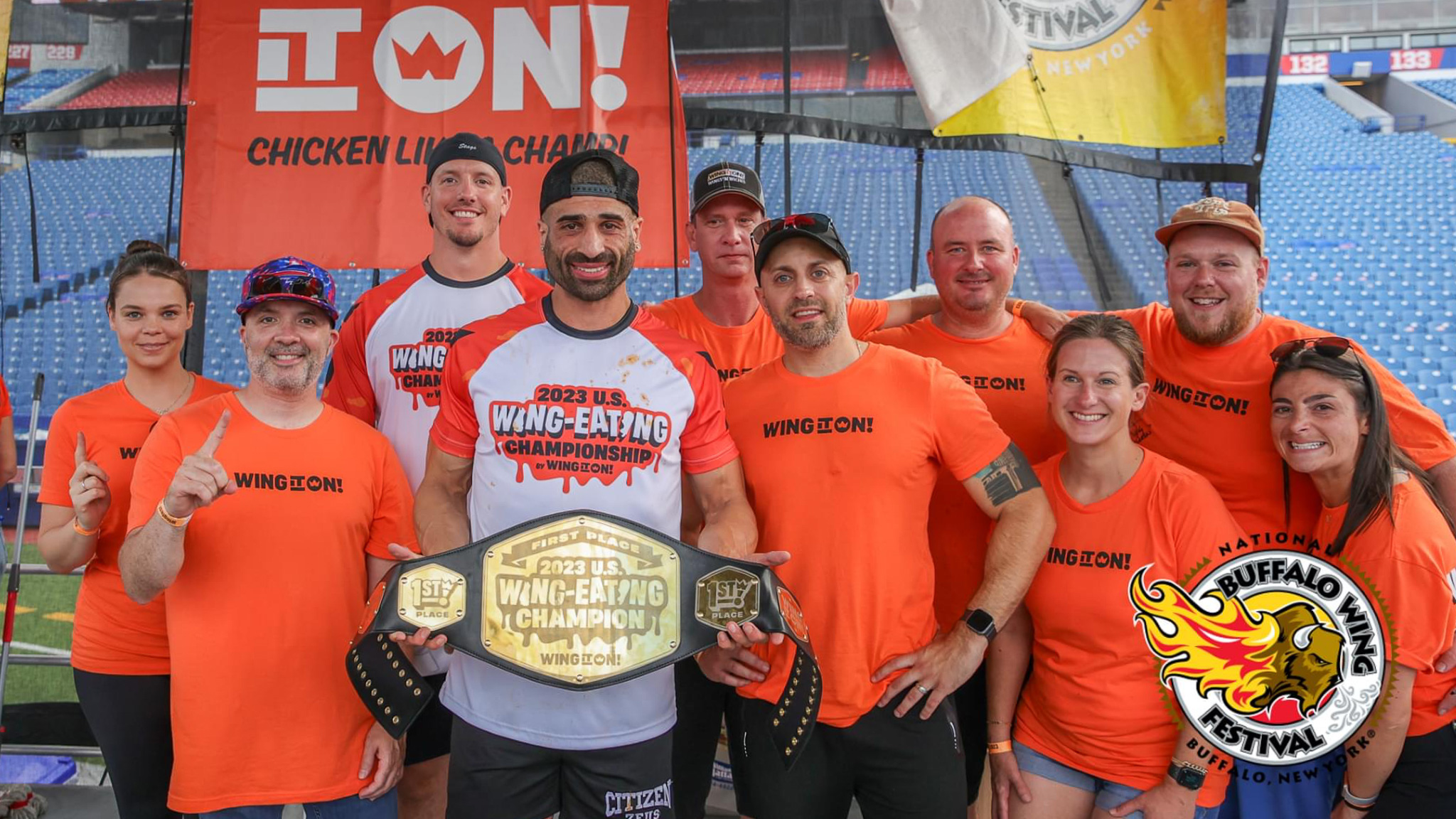 James b breaks world record at Wing It On! US Wing Eating Championship